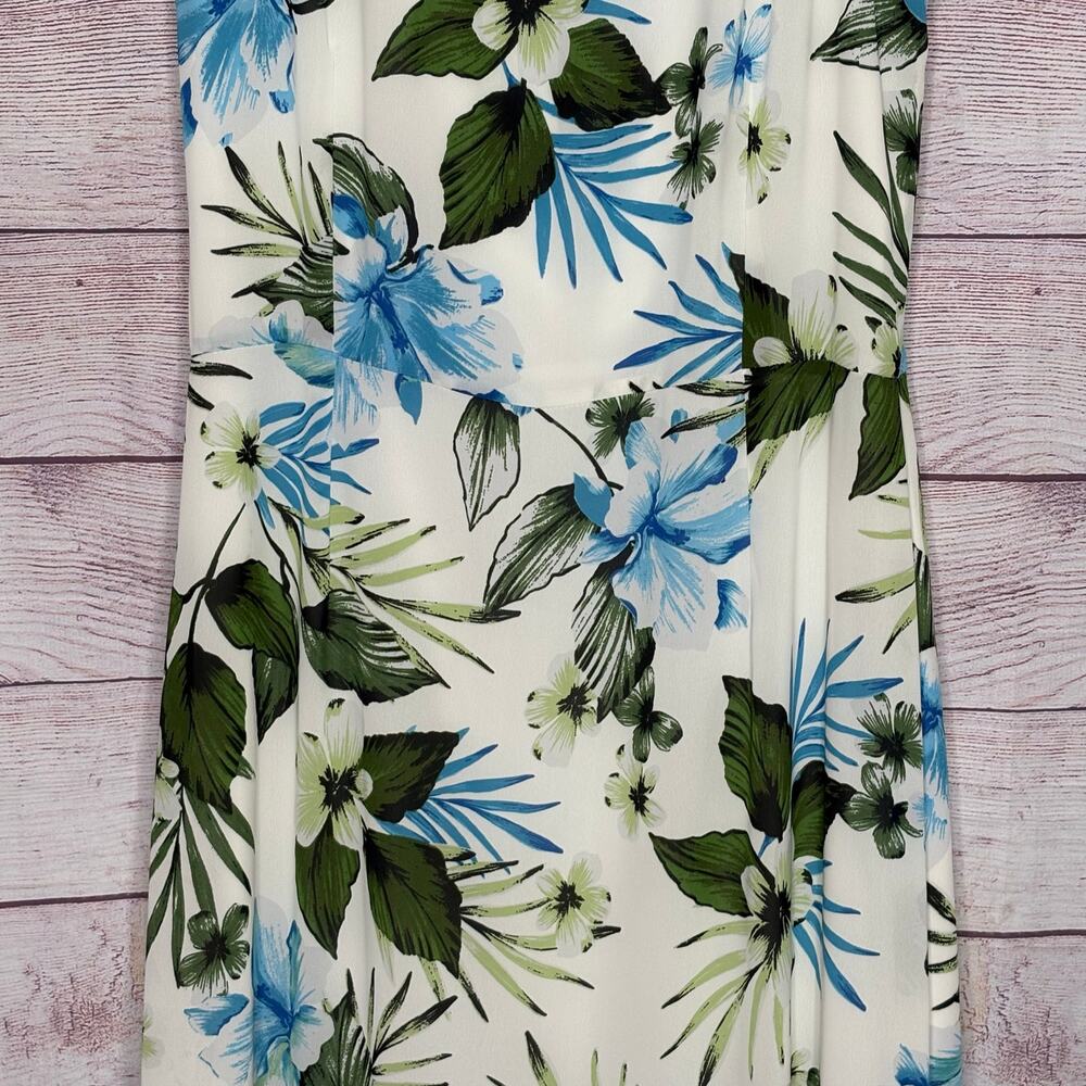 Banana Republic Floral Tropical Flutter Flowy Breezy Maxi Dress Size 10 Tall - Picture 10 of 13